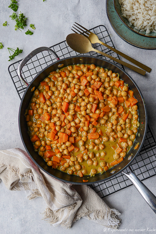 Süßkartoffel Kichererbsen Curry