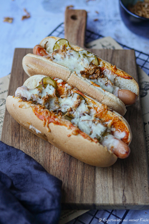 Hot Dog aus der Heißluftfritteuse