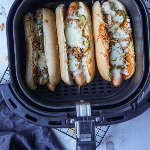 Hot Dogs Heißluftfritteuse