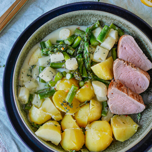 Spargel mit Schweinefilet
