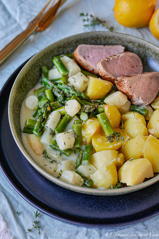 Spargel mit Schweinefilet Rezept