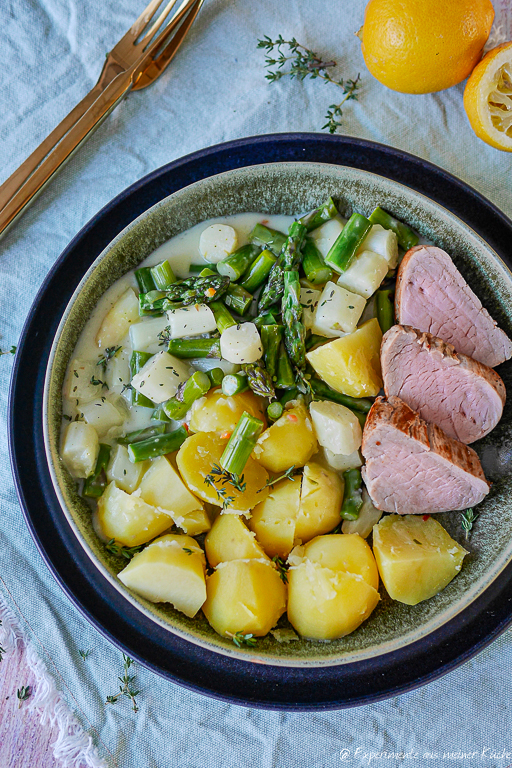Spargel mit Schweinefilet