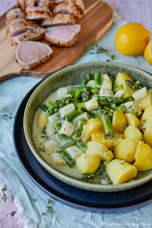 Spargelgemüse mit Schweinefilet