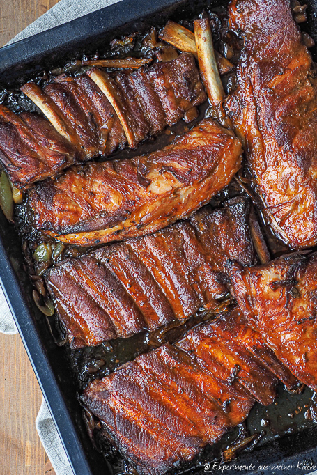 Glasierte Spareribs aus dem Ofen
