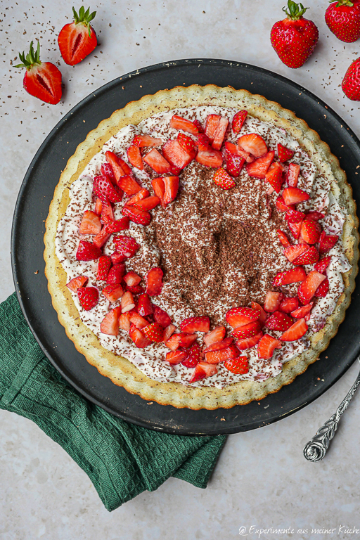 Kalorienarmer Erdbeerkuchen