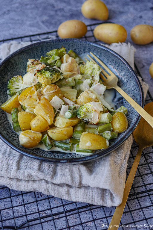 Kartoffel-Auflauf mit Spargel