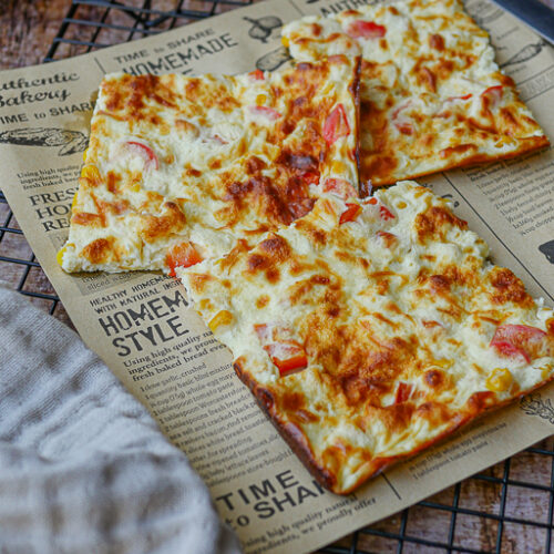 Schüttelpizza vom Blech