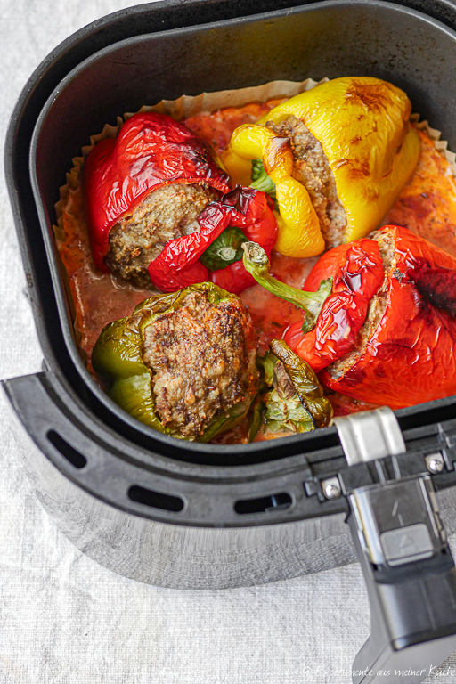 Gefüllte Paprika Heißluftfritteuse