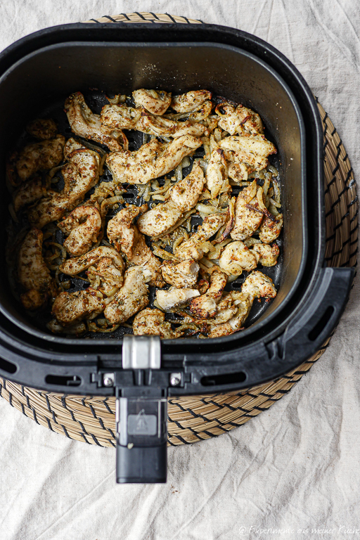 Gyros im Airfryer – würziges Hähnchengyros Rezept