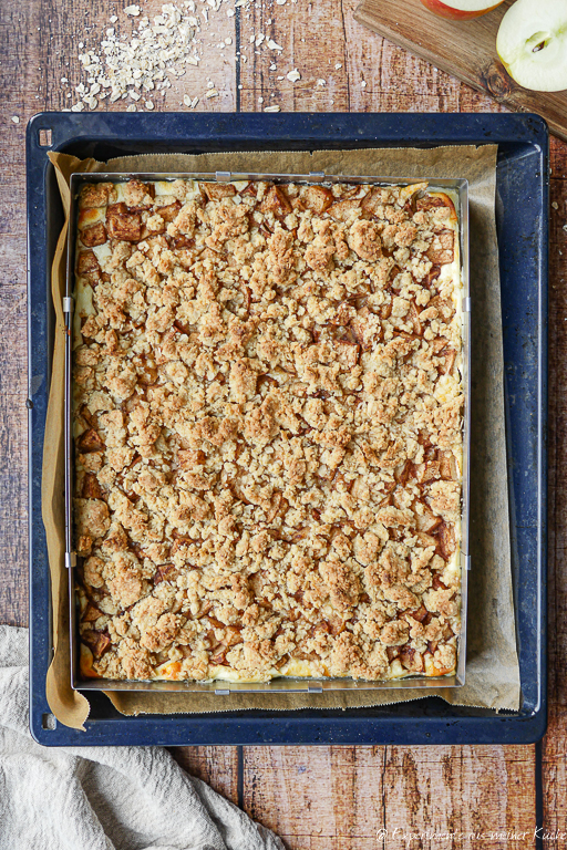 Apfel-Käsekuchen mit Streusel