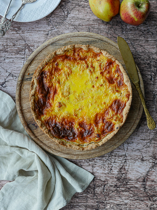 Apfel Mohn Kuchen mit Schmandguss