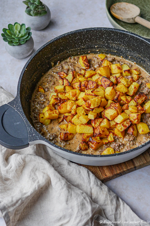 Hack-Kartoffel-Pfanne