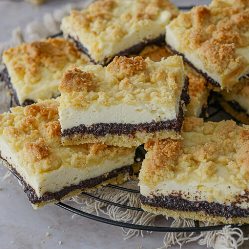 Mohnkuchen vom Blech mit Streuseln