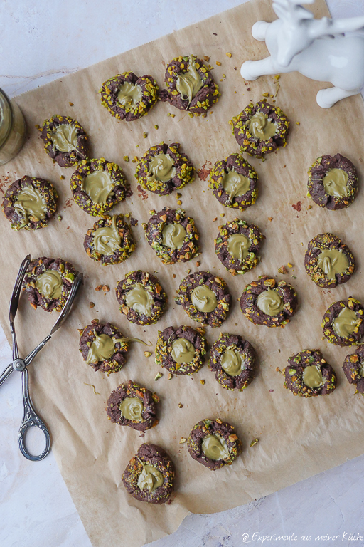 Plätzchen mit Pistaziencreme