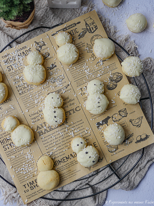 Schneemann Kekse backen