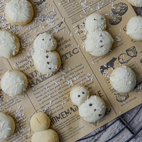 Schneemann Plätzchen