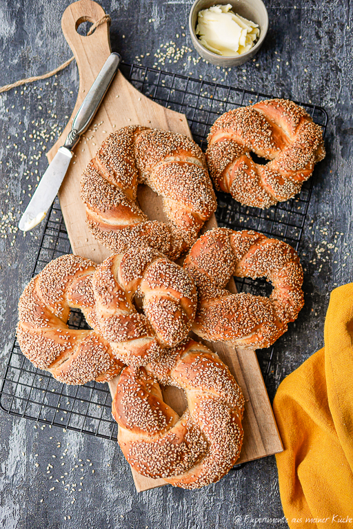 Simit Rezept – türkische Sesamringe