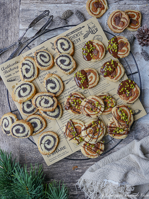 Zweierlei Plätzchen von der Rolle