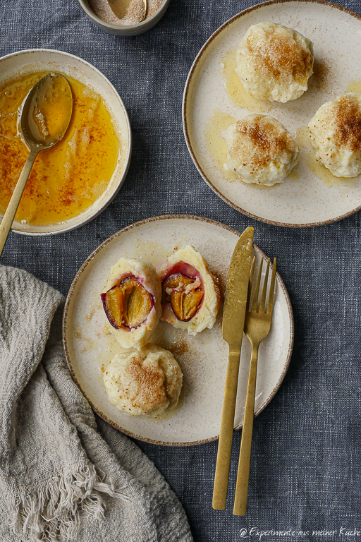 Zwetschgenknödel aus Topfenteig Rezept