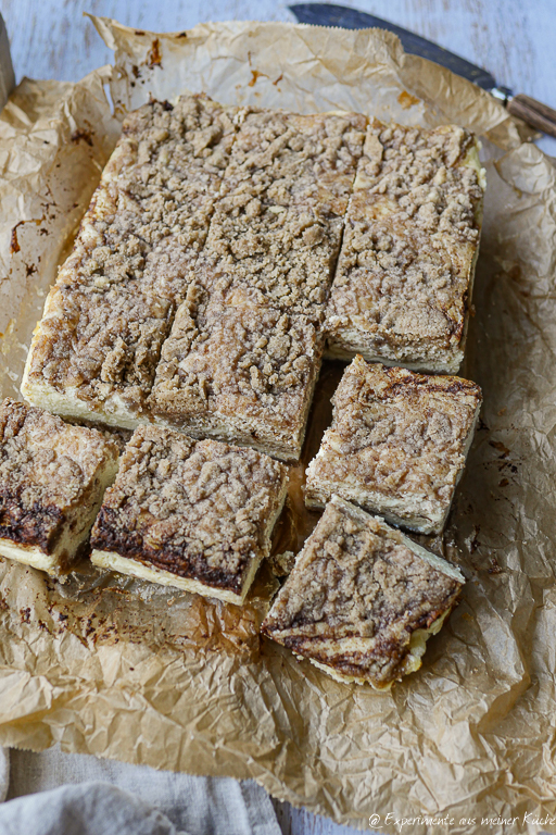 Zimtschneckenkuchen mit Quark