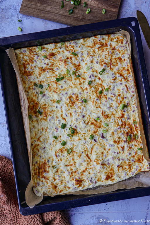 Schüttelpizza mit Quark – Flammkuchen-Style