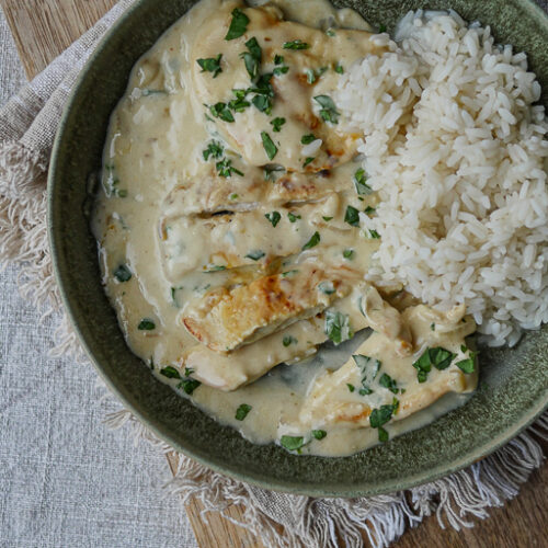 Hähnchen in Honig Senf Soße