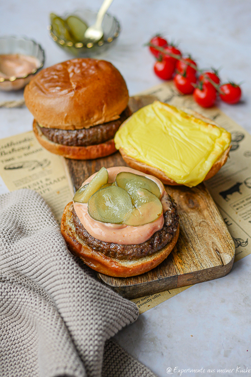 Burger aus der Heißluftfritteuse