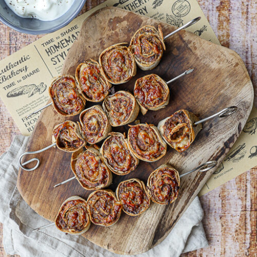 Wraps Spieße mit Hack