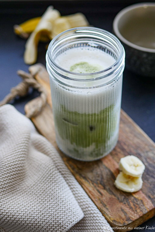 Banana Iced Matcha Latte