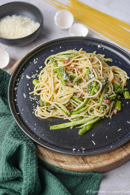 Carbonara mit Spargel