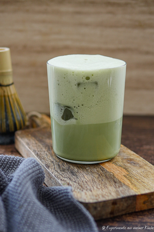 Iced Matcha mit Milch