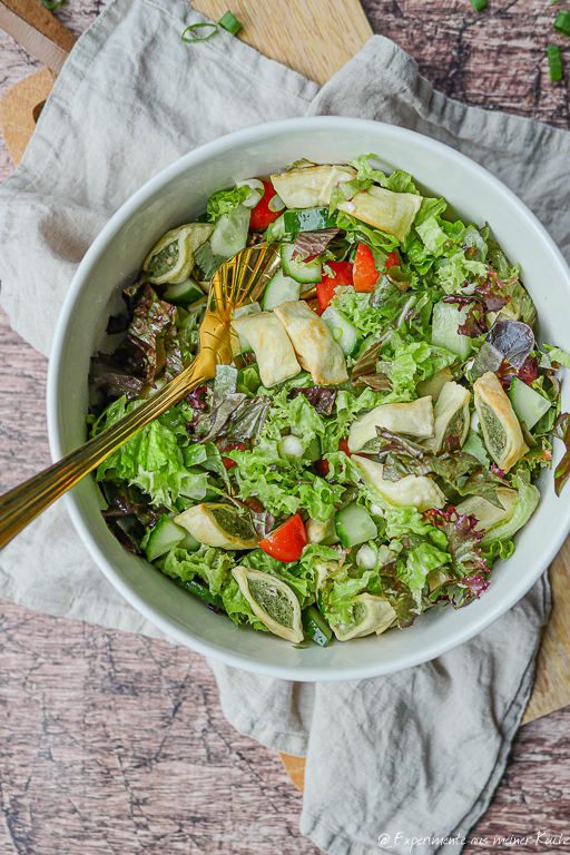 Rezeptsalat mit Maultaschen