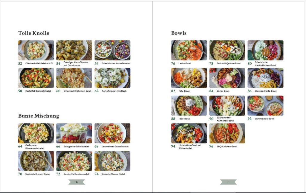 Inhaltsverzeichnis 2 Salate und Bowls