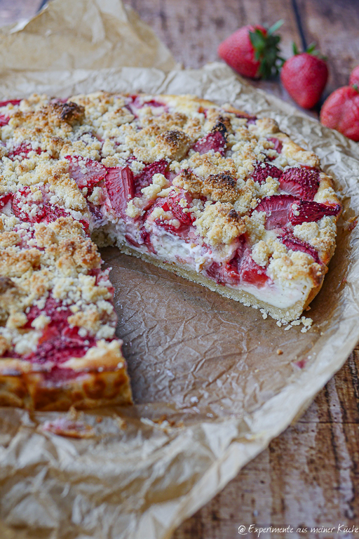 Cremige Erdbeertarte