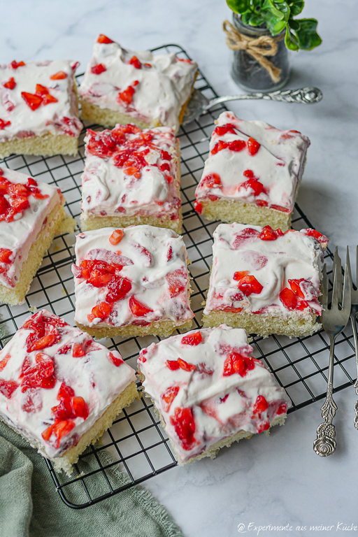 Erdbeerkuchen vom Blech