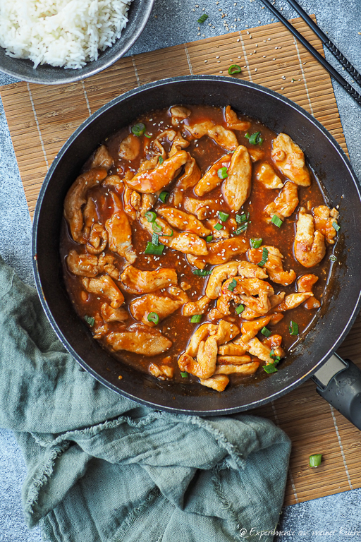 Honey Chicken mit Brokkoli-Reis