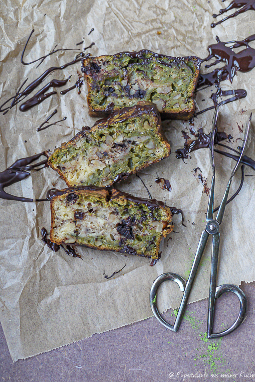 Bananenkuchen mit Matcha