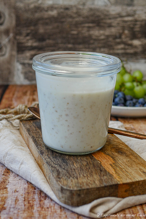 Haferflocken mit Kefir