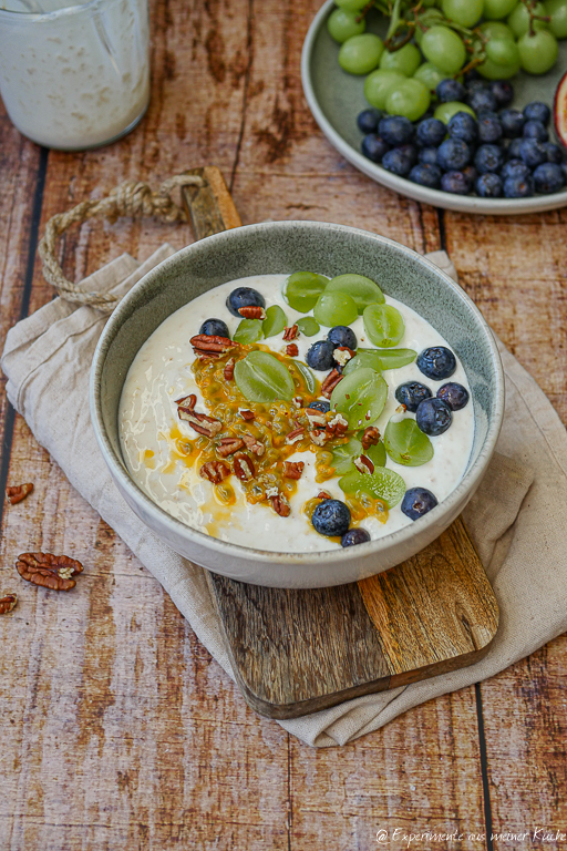 Kefir Overnight Oats - Haferflocken mit Kefir gesund & lecker