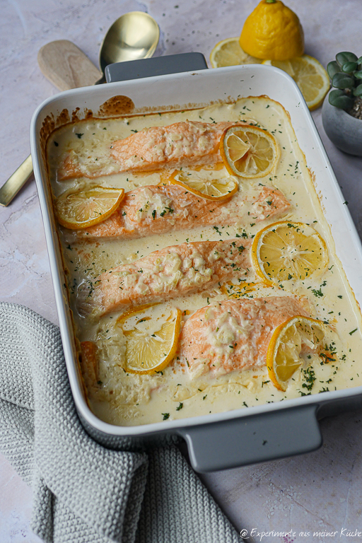 Lachs mit Zitronensoße