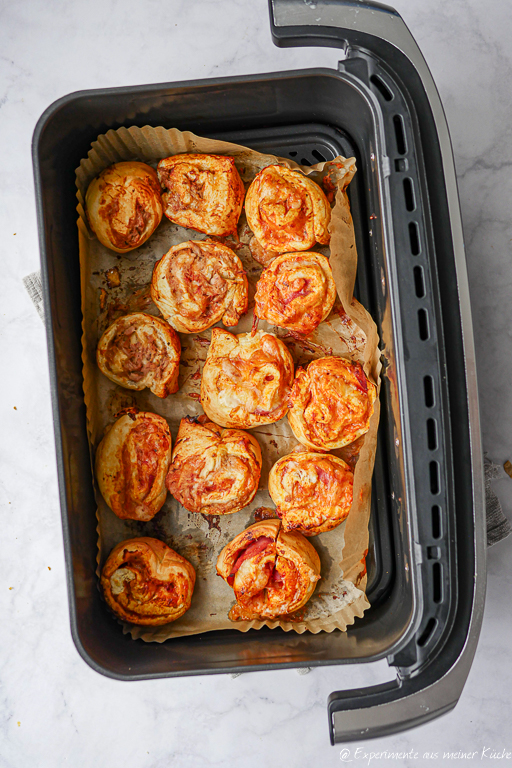 Pizzaschnecken im Airfryer – das schnelle Fingerfood