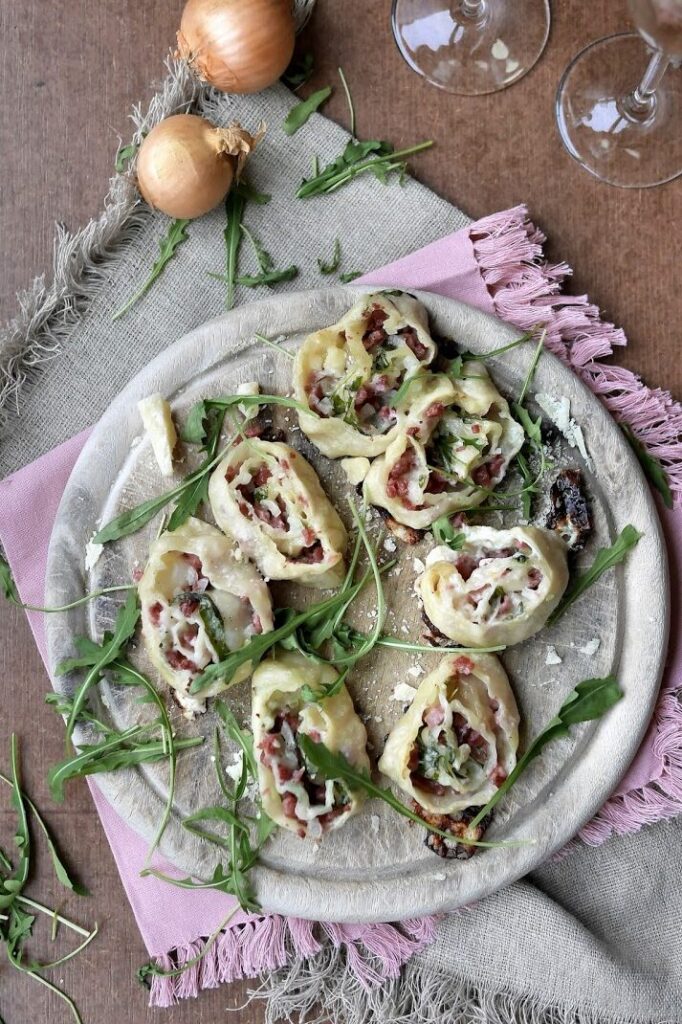 Flammkuchen Schnecken