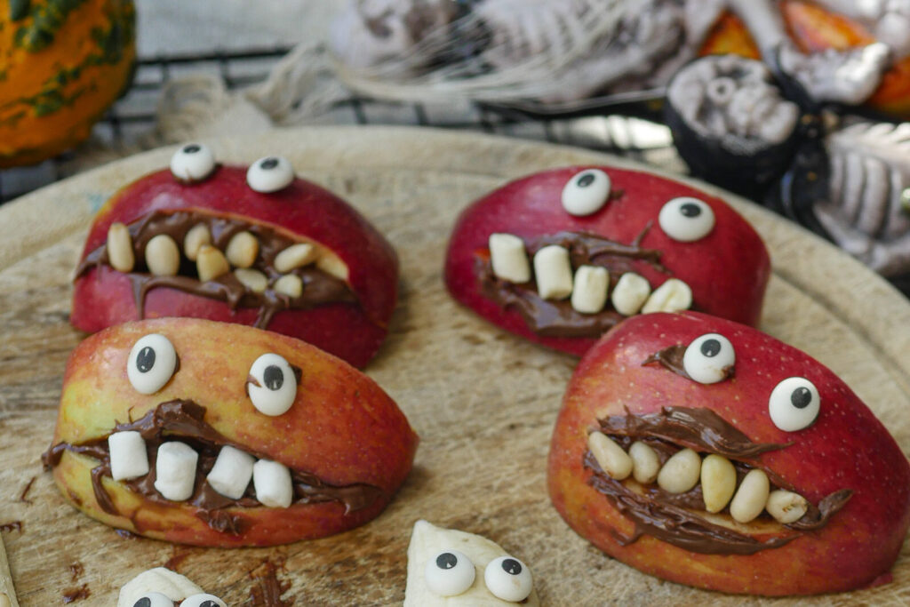 Halloween Apfel Gebiss