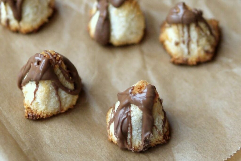 Kokosmakronen mit Marzipan