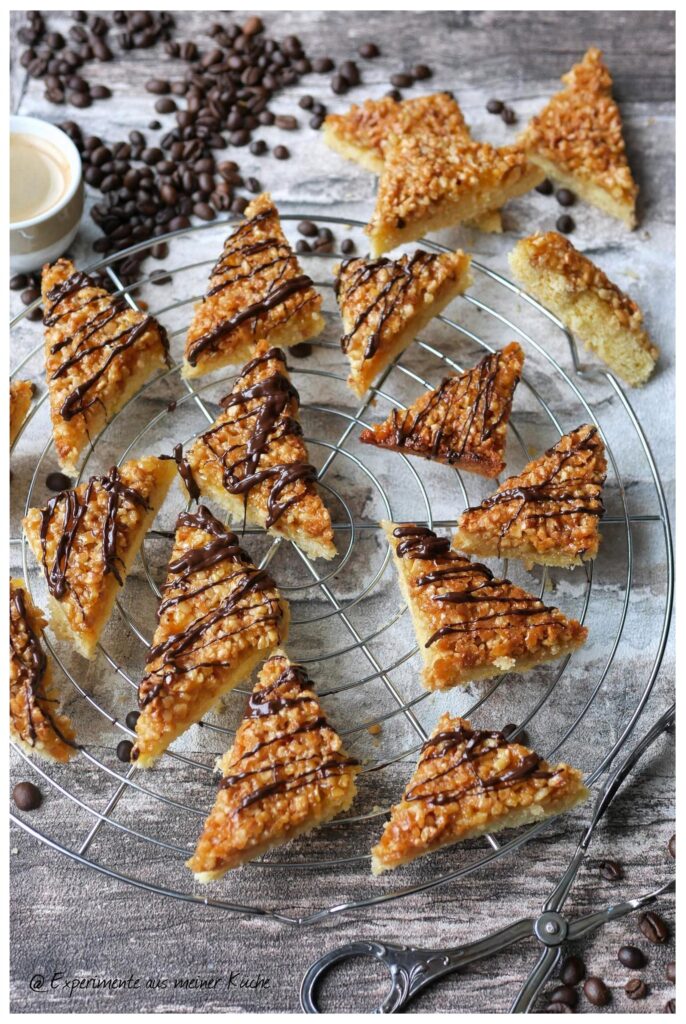 Nussecken mit Kaffee | Backen | Kuchen | Rezept