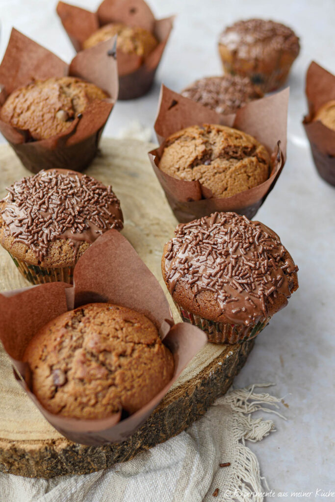 Nutella Muffins mit Schokostücken