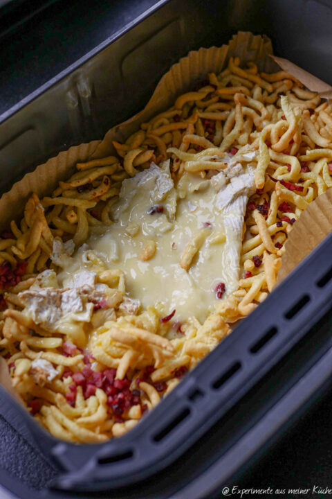 Ofenkäse-Spätzle aus der Heißluftfritteuse