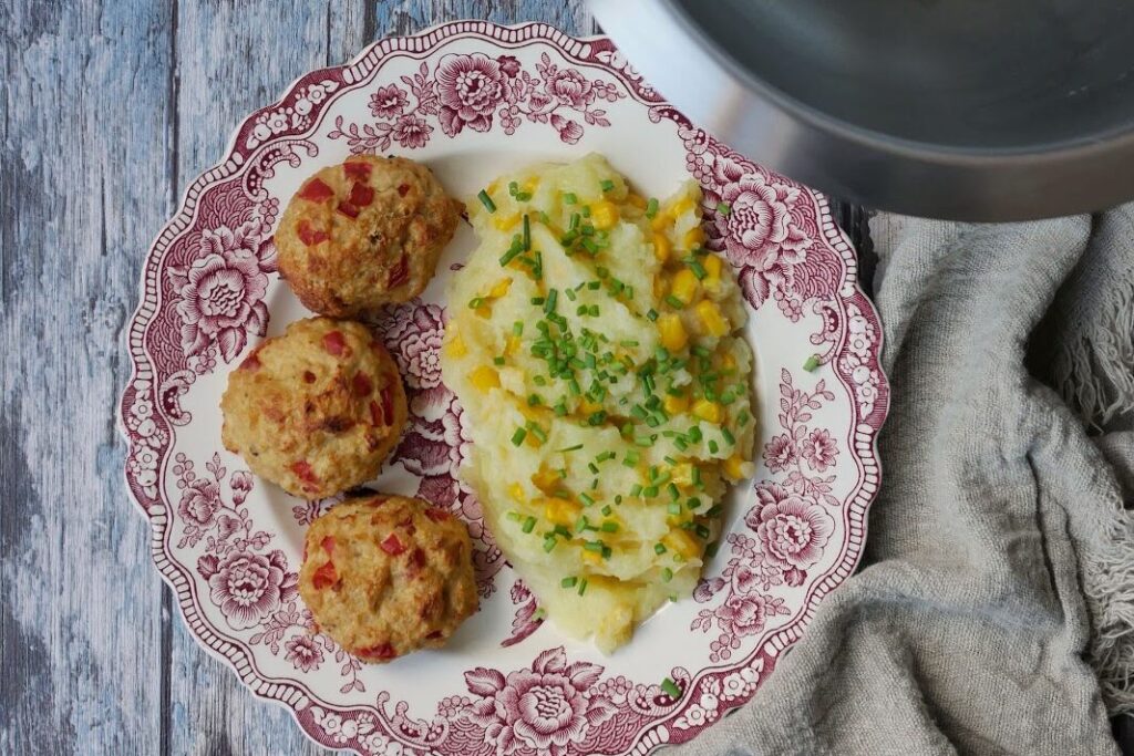 Geflügel Frikadellen mit Paprika
